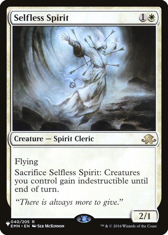 Selfless Spirit [The List] | L.A. Mood Comics and Games