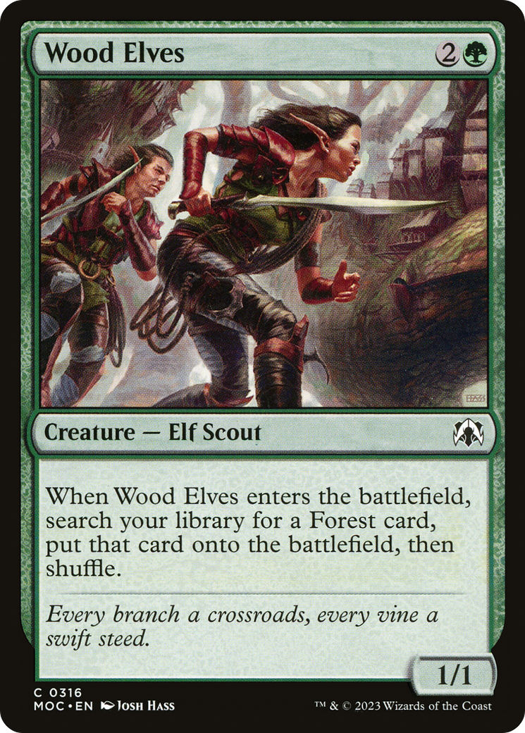 Wood Elves [March of the Machine Commander] | L.A. Mood Comics and Games