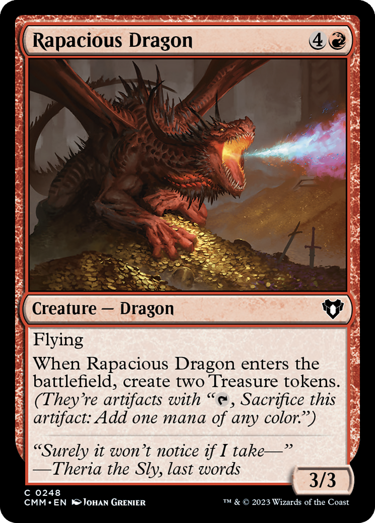 Rapacious Dragon [Commander Masters] | L.A. Mood Comics and Games