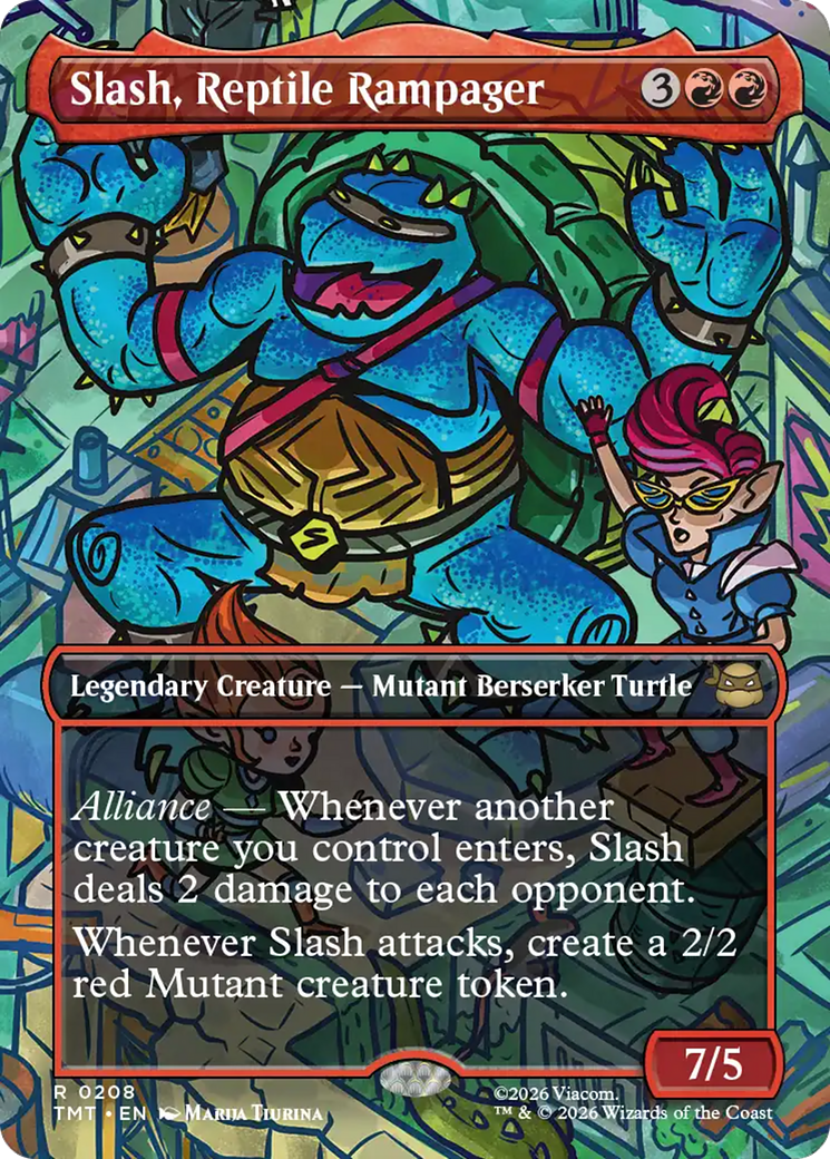 Slash, Reptile Rampager (Borderless) [Teenage Mutant Ninja Turtles] | L.A. Mood Comics and Games