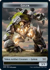 Golem // Elf Warrior Double-Sided Token [Double Masters Tokens] | L.A. Mood Comics and Games