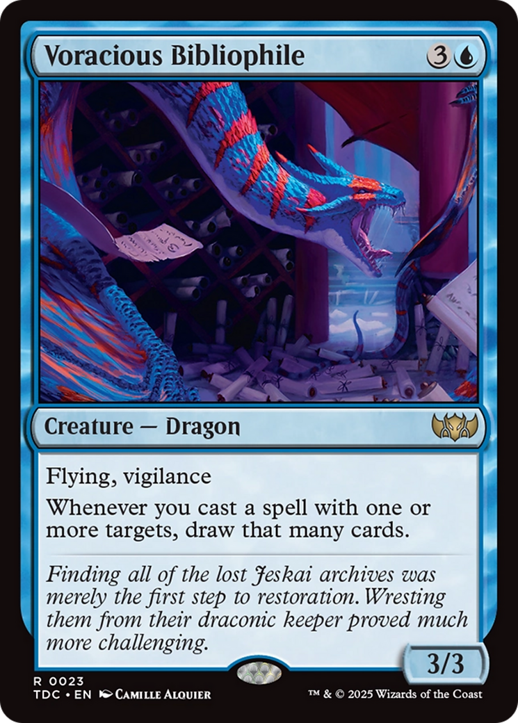 Voracious Bibliophile [Tarkir: Dragonstorm Commander] | L.A. Mood Comics and Games