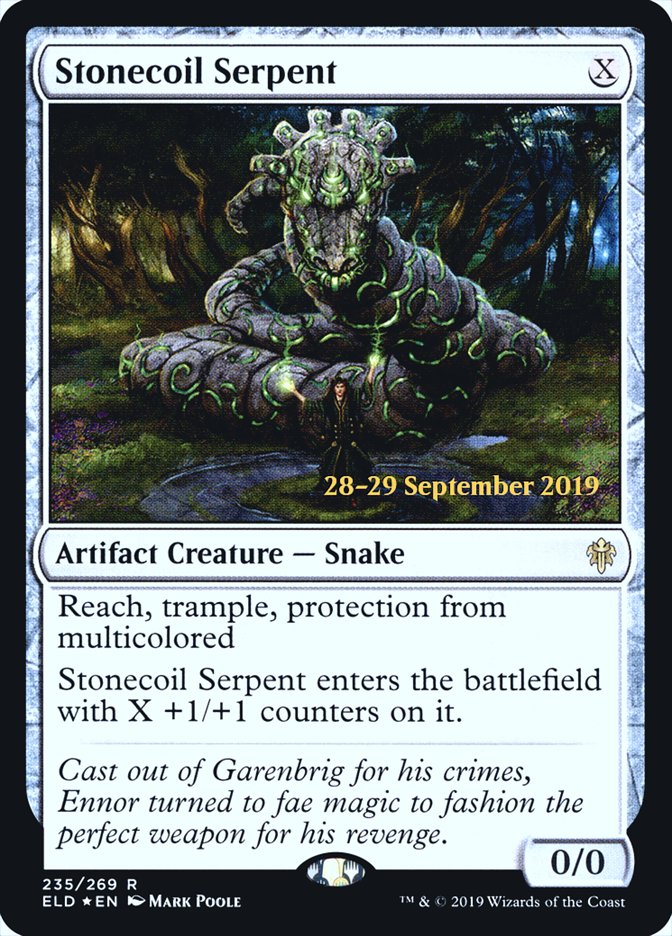 Stonecoil Serpent [Throne of Eldraine Prerelease Promos] | L.A. Mood Comics and Games
