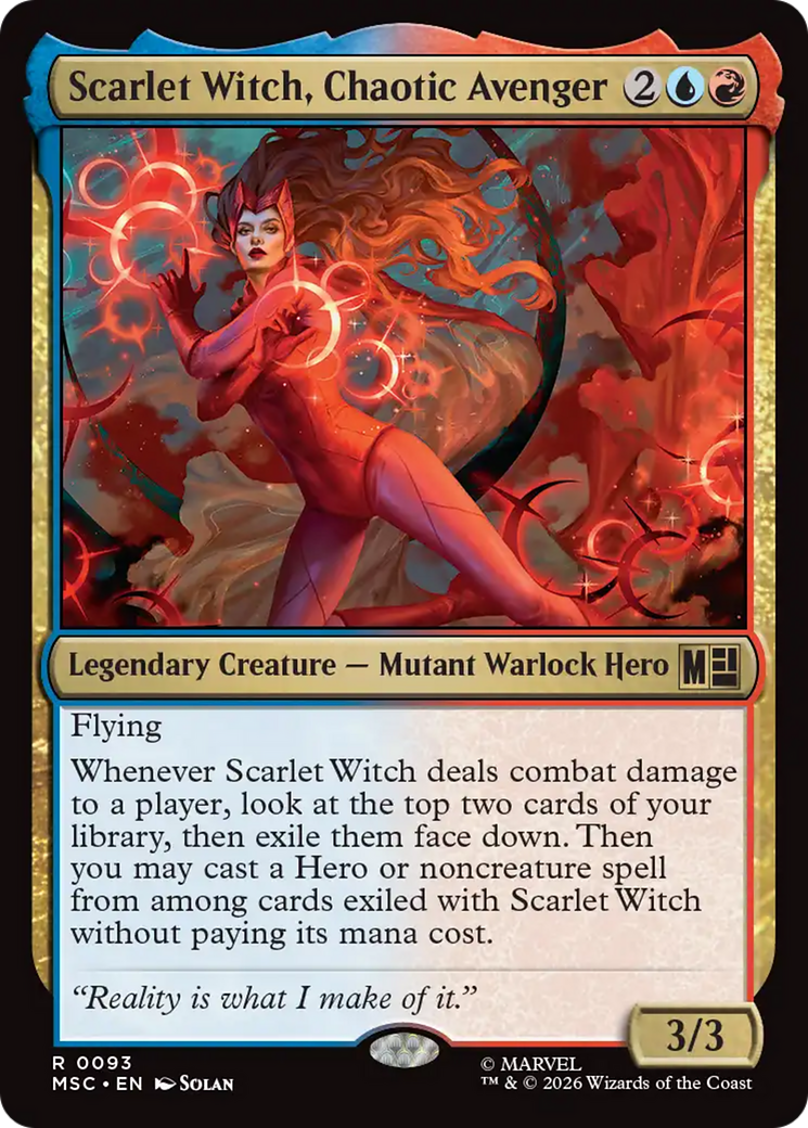 Scarlet Witch, Chaotic Avenger (Surge Foil) [Marvel Super Heroes Commander] | L.A. Mood Comics and Games