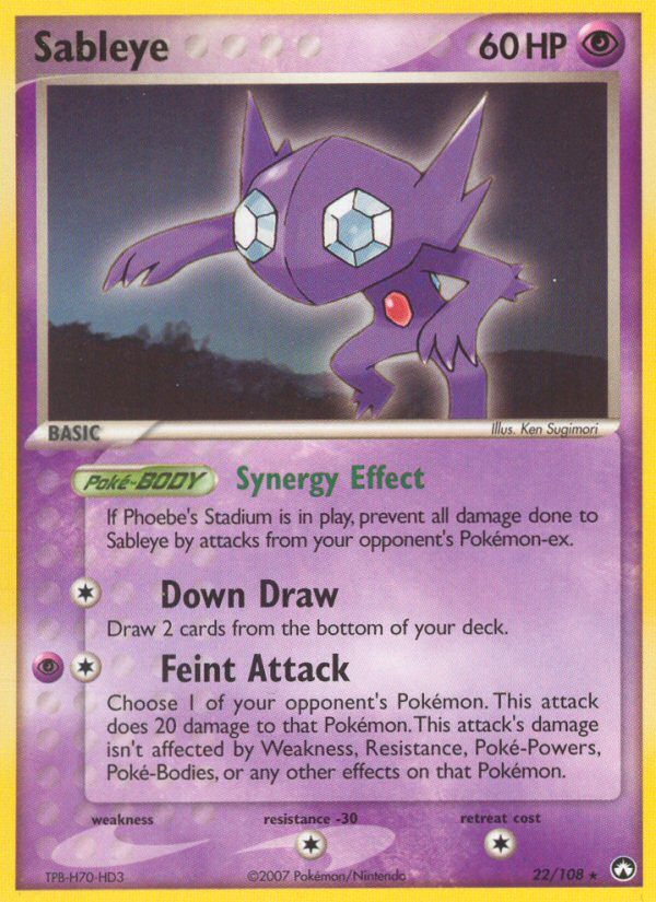 Sableye (22/108) [EX: Power Keepers] | L.A. Mood Comics and Games