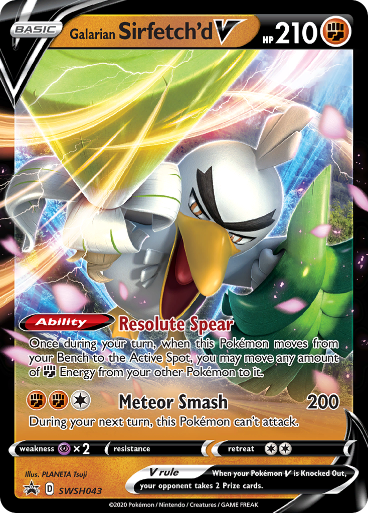 Galarian Sirfetch'd V (SWSH043) [Sword & Shield: Black Star Promos] | L.A. Mood Comics and Games