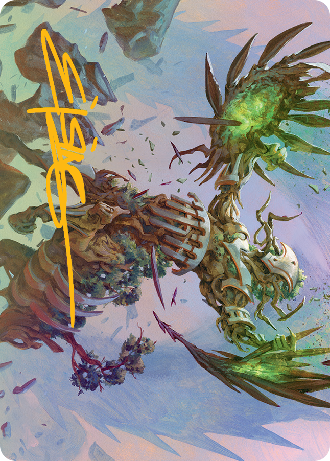 Botanical Brawler Art Card (Gold-Stamped Signature) [March of the Machine Art Series] | L.A. Mood Comics and Games
