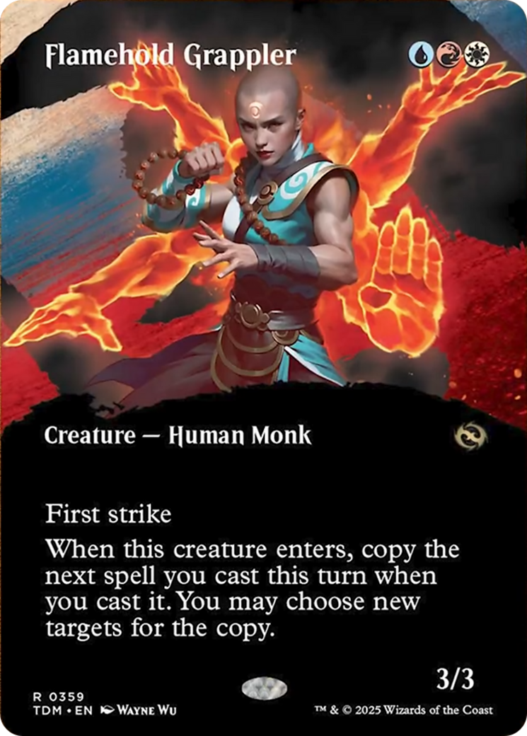 Flamehold Grappler (Borderless) [Tarkir: Dragonstorm] | L.A. Mood Comics and Games