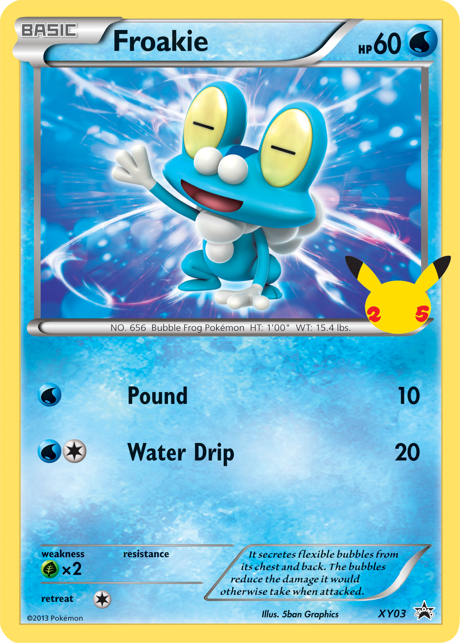 Froakie (XY03) (Jumbo Card) [First Partner Pack] | L.A. Mood Comics and Games