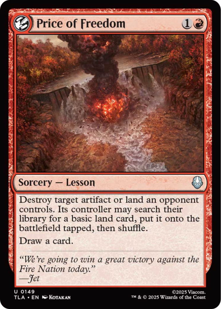 Price of Freedom [Avatar: The Last Airbender] | L.A. Mood Comics and Games