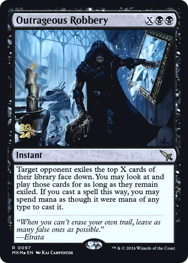 Outrageous Robbery [Murders at Karlov Manor Prerelease Promos] | L.A. Mood Comics and Games