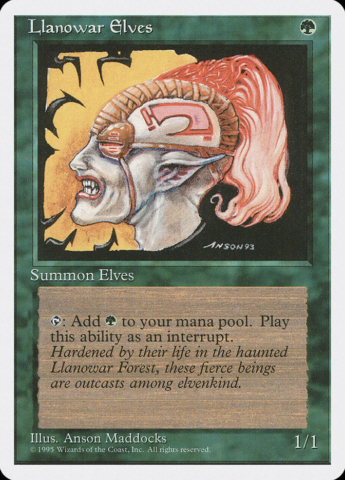 Llanowar Elves [Fourth Edition] | L.A. Mood Comics and Games