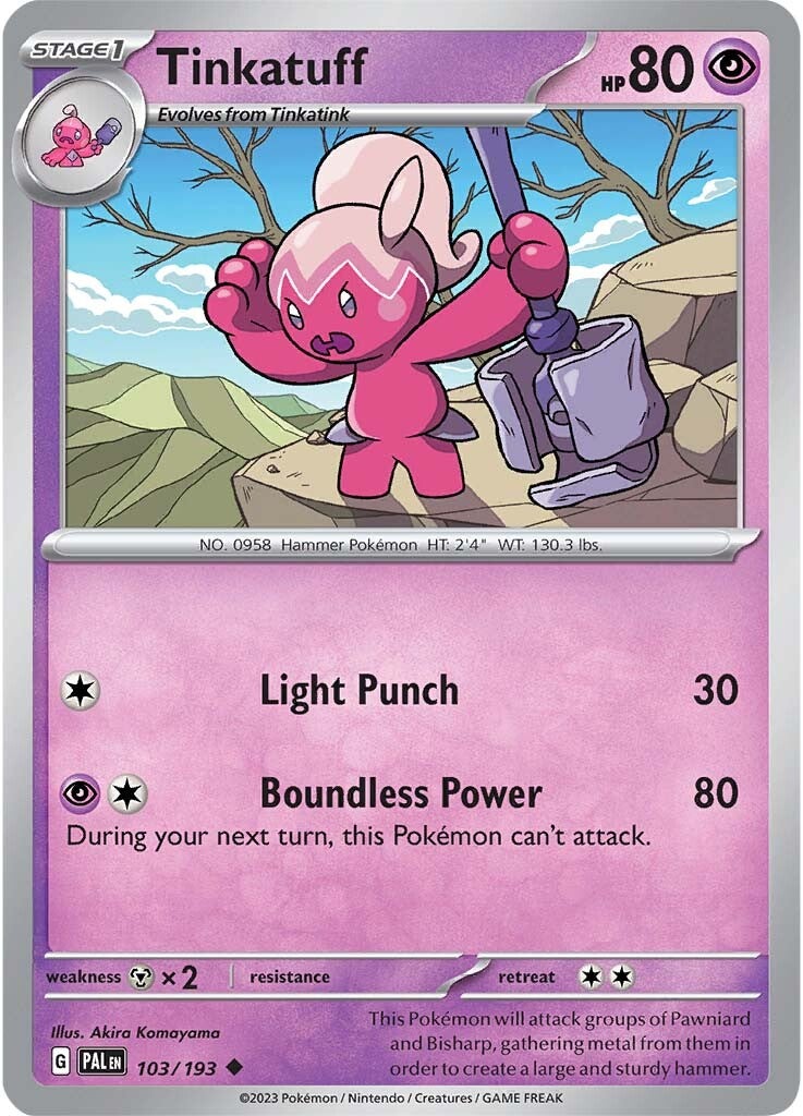 Tinkatuff (103/193) [Scarlet & Violet: Paldea Evolved] | L.A. Mood Comics and Games