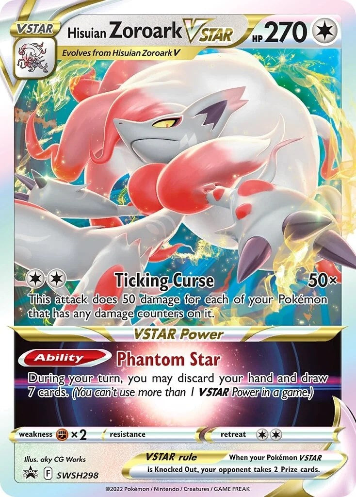 Hisuian Zoroark VSTAR (SWSH298) (Jumbo Card) [Sword & Shield: Black Star Promos] | L.A. Mood Comics and Games