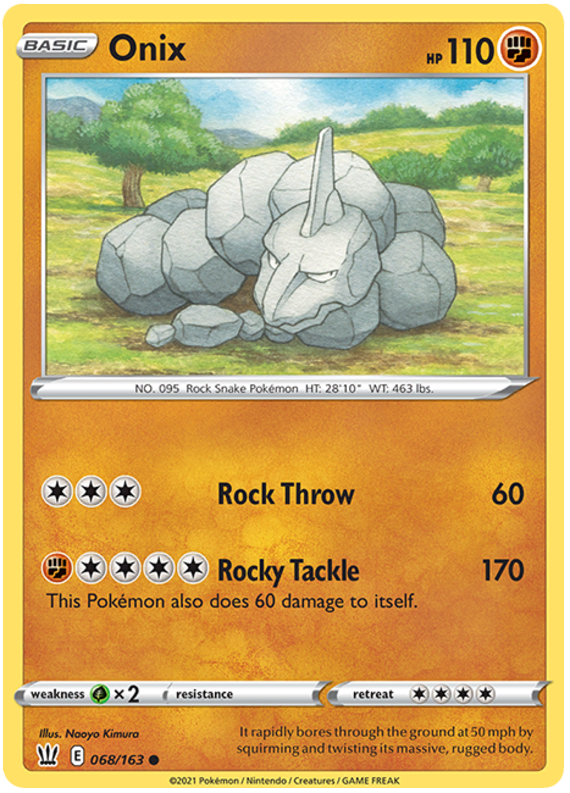 Onix (068/163) [Sword & Shield: Battle Styles] | L.A. Mood Comics and Games