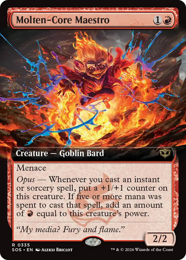 Molten-Core Maestro (Extended Art) [Secrets of Strixhaven] | L.A. Mood Comics and Games