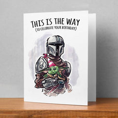 "This is the Way" - Galactic Warrior Space Saga Birthday Car | L.A. Mood Comics and Games