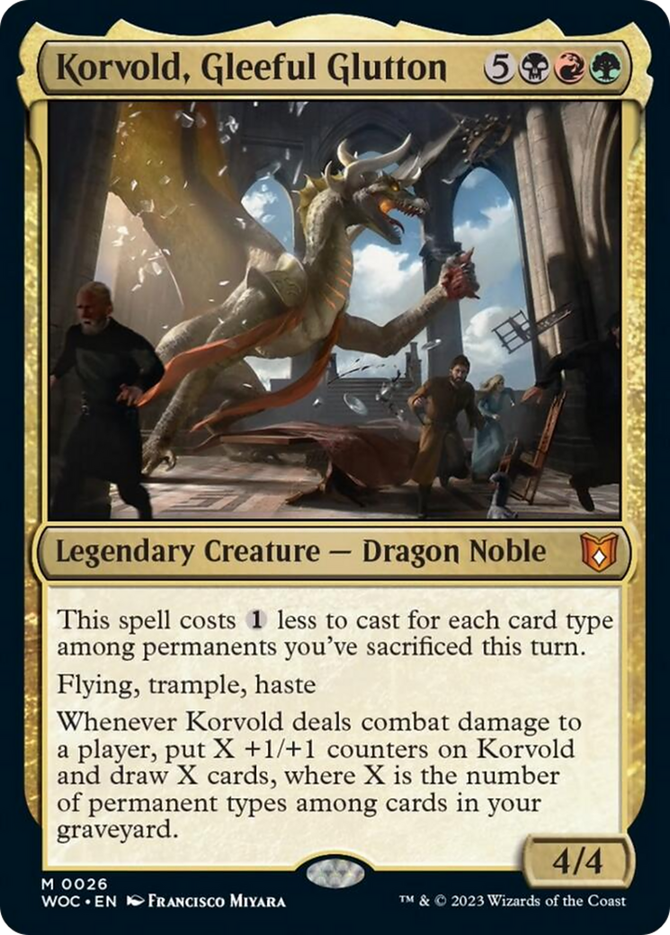 Korvold, Gleeful Glutton [Wilds of Eldraine Commander] | L.A. Mood Comics and Games