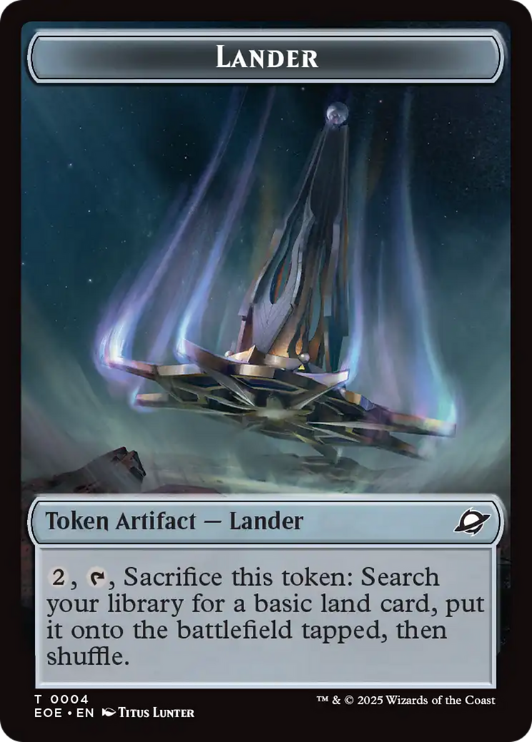 Human Soldier // Lander (0004) Doubled-Sided Token [Edge of Eternities Tokens] | L.A. Mood Comics and Games
