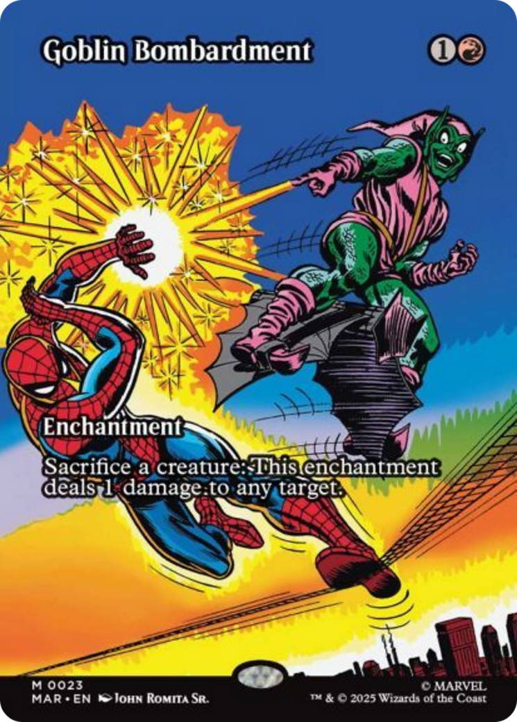 Goblin Bombardment (Borderless) [Marvel's Spider-Man: Eternal-Legal] | L.A. Mood Comics and Games