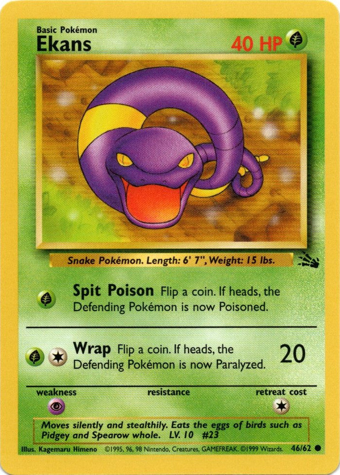 Ekans (46/62) [Fossil Unlimited] | L.A. Mood Comics and Games