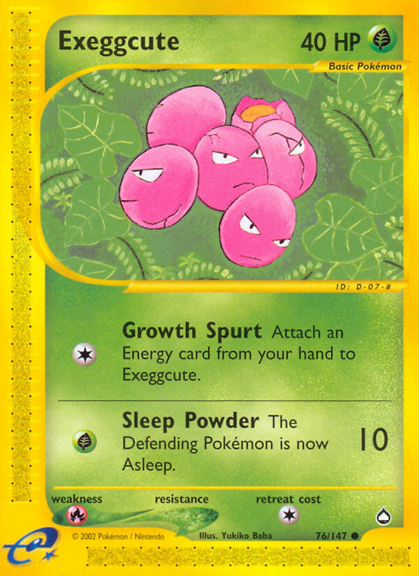 Exeggcute (76/147) [Aquapolis] | L.A. Mood Comics and Games