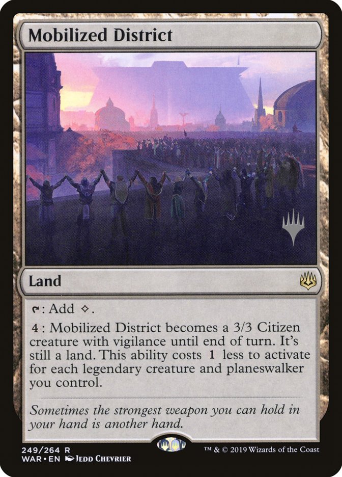 Mobilized District (Promo Pack) [War of the Spark Promos] | L.A. Mood Comics and Games