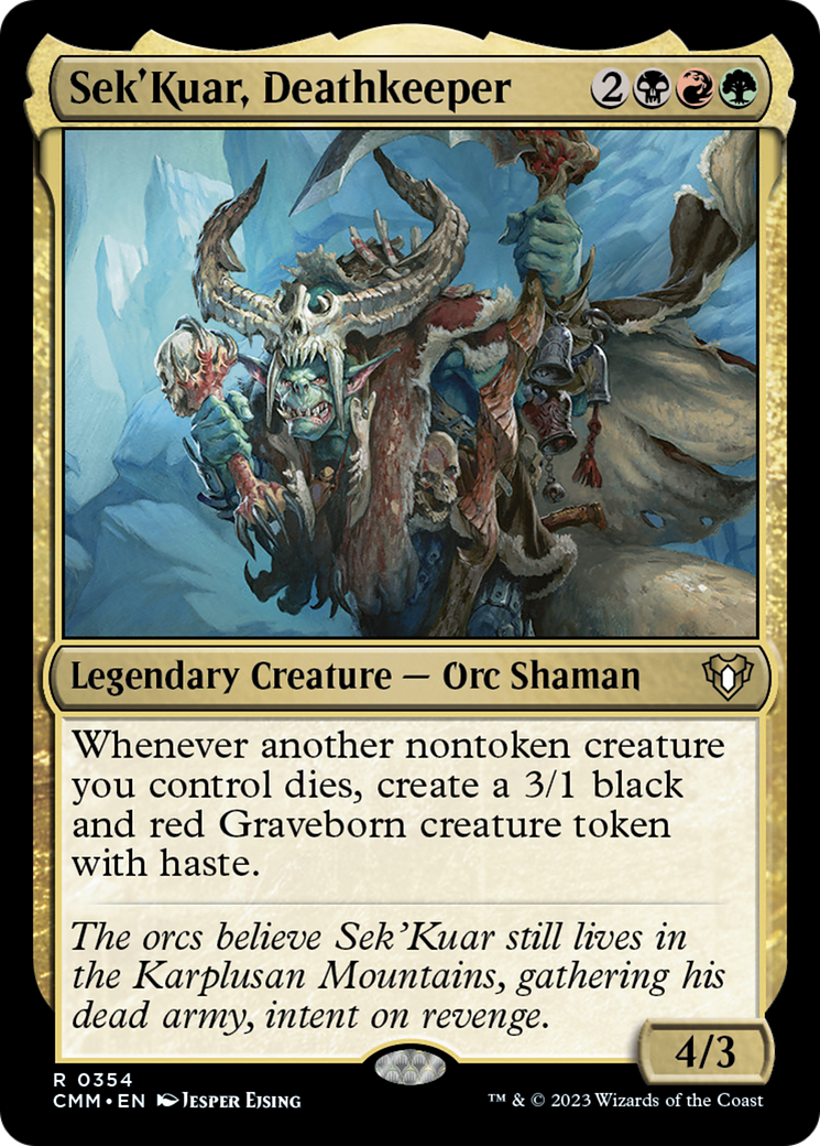 Sek'Kuar, Deathkeeper [Commander Masters] | L.A. Mood Comics and Games