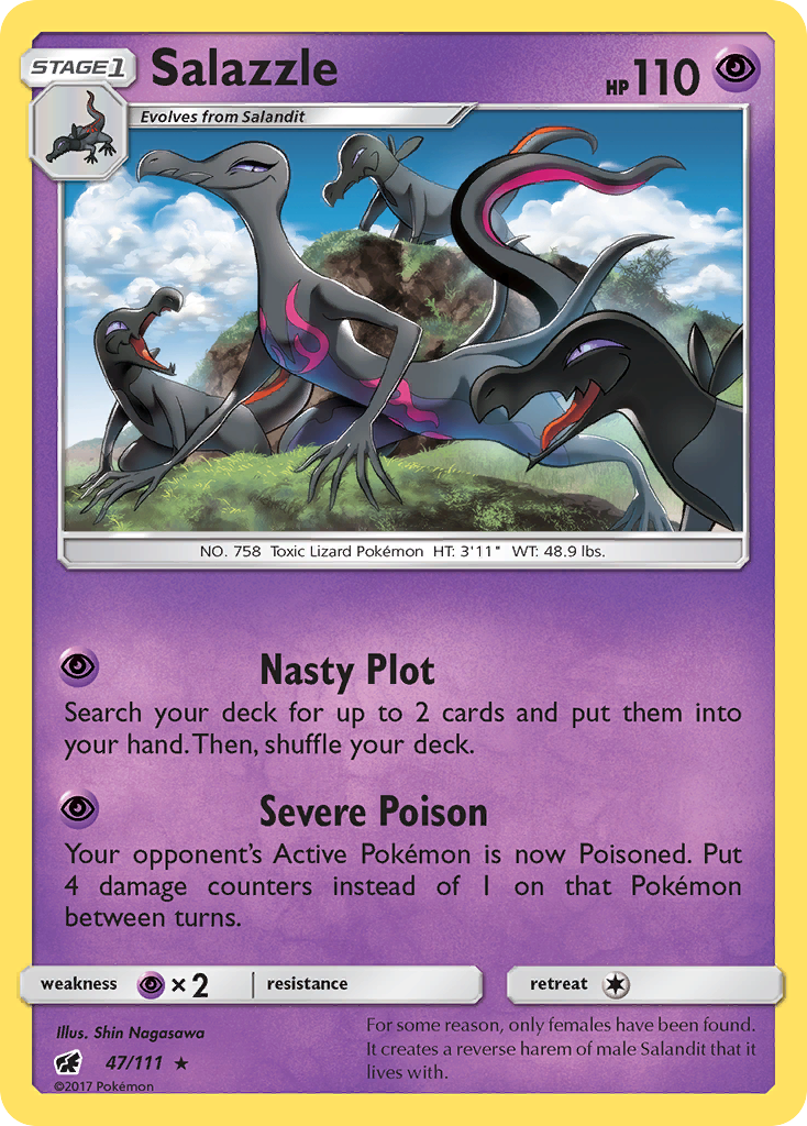 Salazzle (47/111) [Sun & Moon: Crimson Invasion] | L.A. Mood Comics and Games