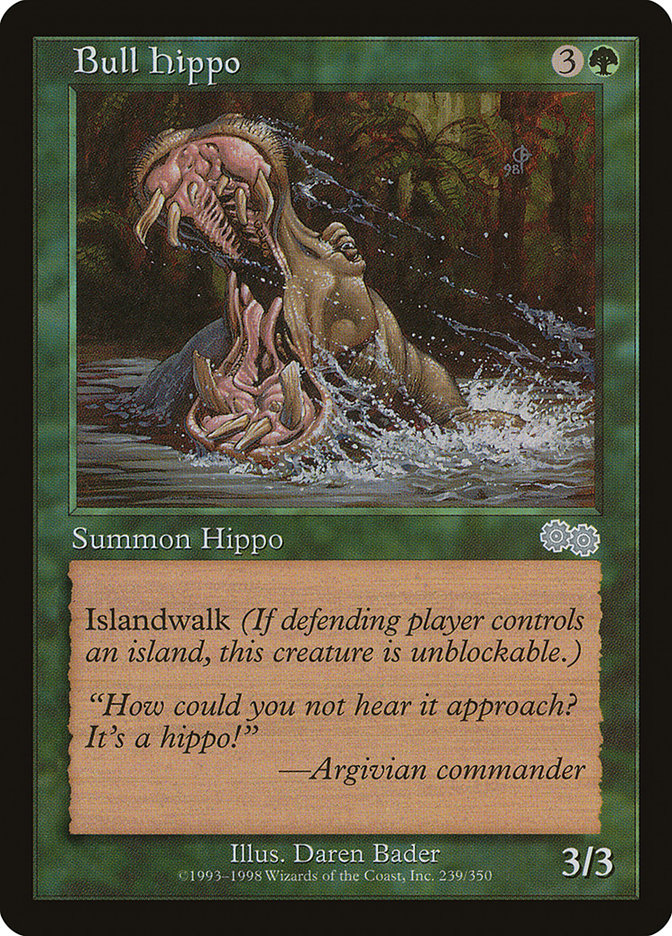 Bull Hippo [Urza's Saga] | L.A. Mood Comics and Games