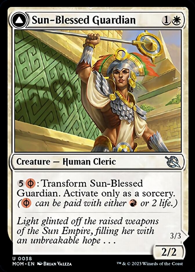 Sun-Blessed Guardian // Furnace-Blessed Conqueror [March of the Machine] | L.A. Mood Comics and Games