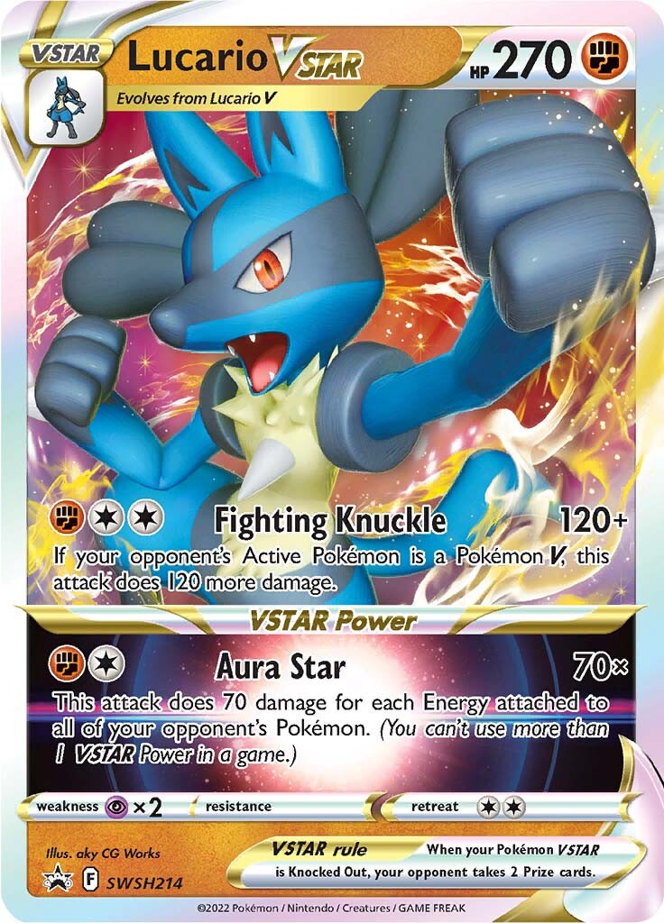 Lucario VSTAR (SWSH214) (Jumbo Card) [Sword & Shield: Black Star Promos] | L.A. Mood Comics and Games
