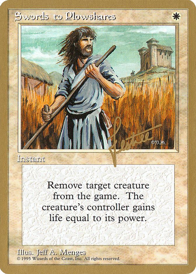 Swords to Plowshares (Bertrand Lestree) [Pro Tour Collector Set] | L.A. Mood Comics and Games