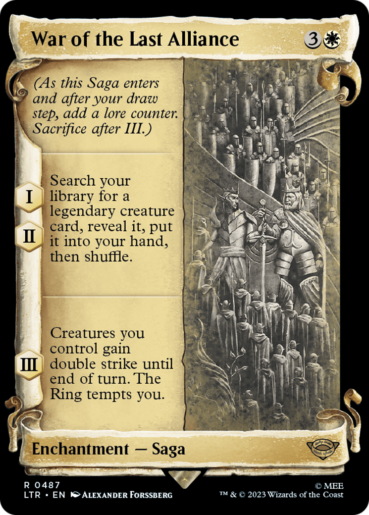 War of the Last Alliance [The Lord of the Rings: Tales of Middle-Earth Showcase Scrolls] | L.A. Mood Comics and Games
