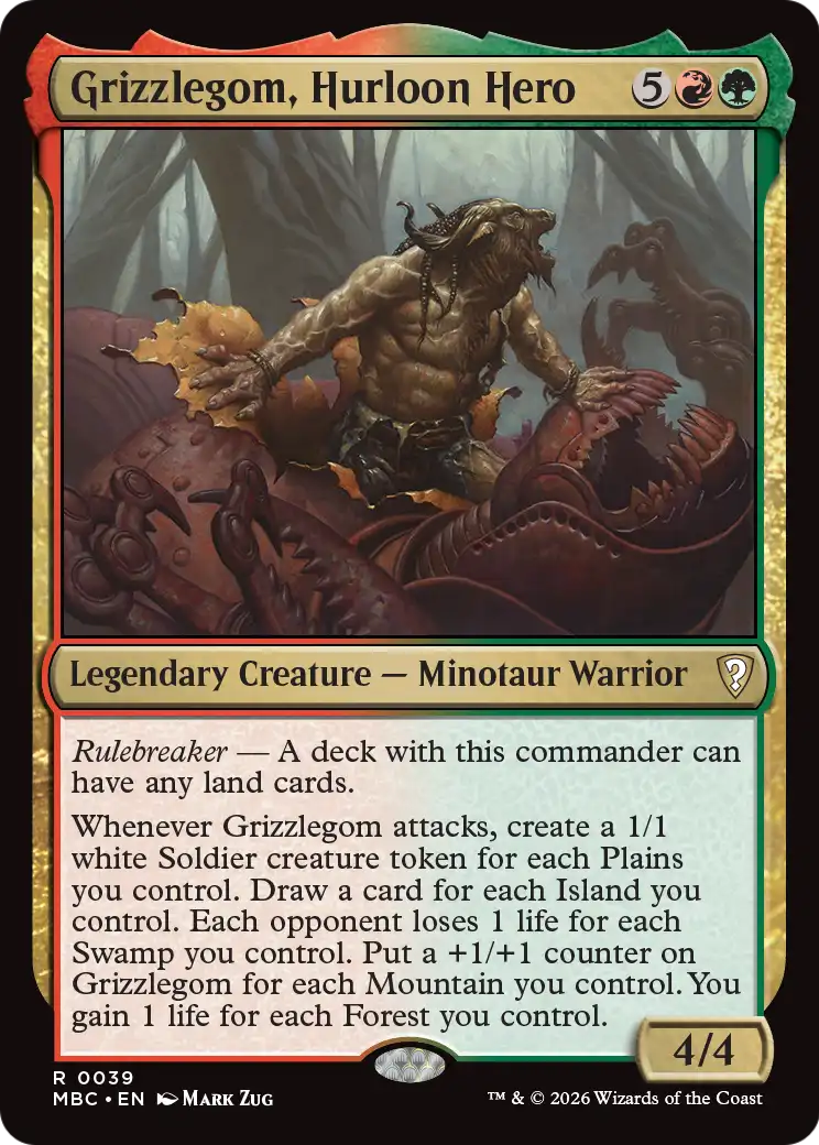 Grizzlegom, Hurloon Hero [Mystery Booster: Commander Edition] | L.A. Mood Comics and Games