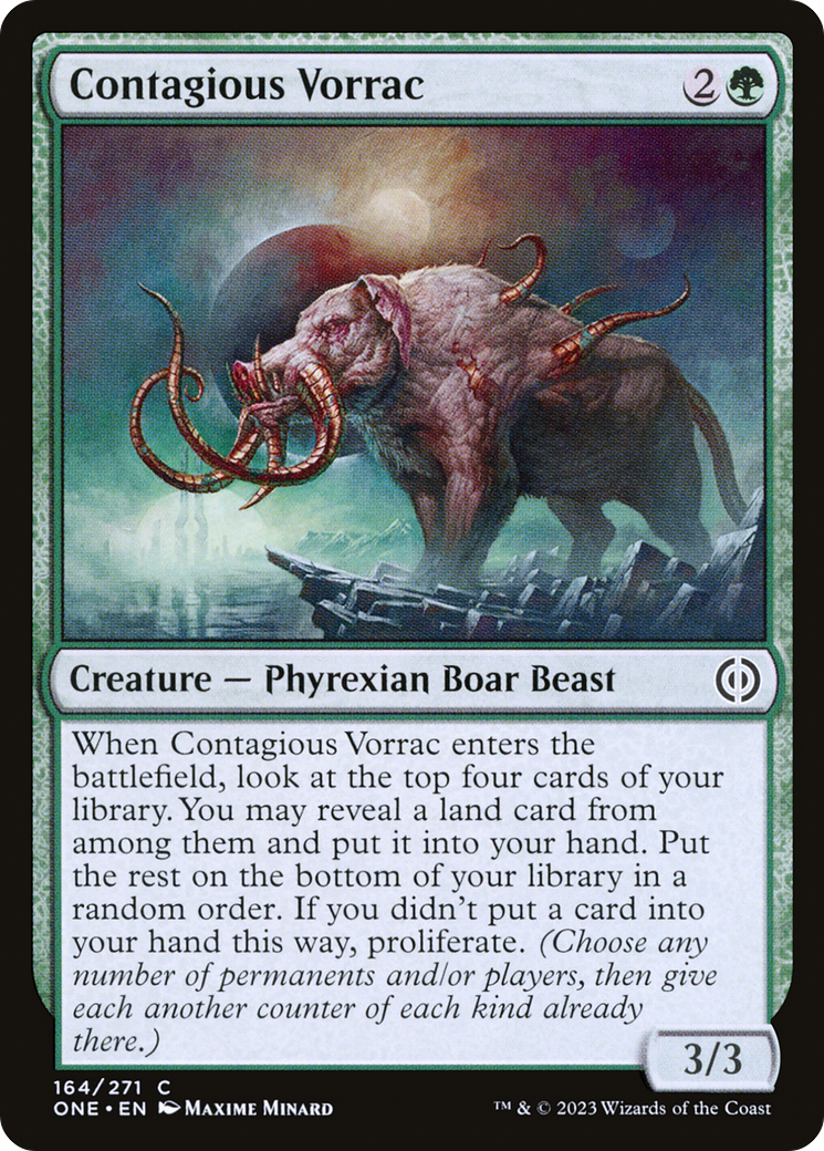 Contagious Vorrac [Phyrexia: All Will Be One] | L.A. Mood Comics and Games