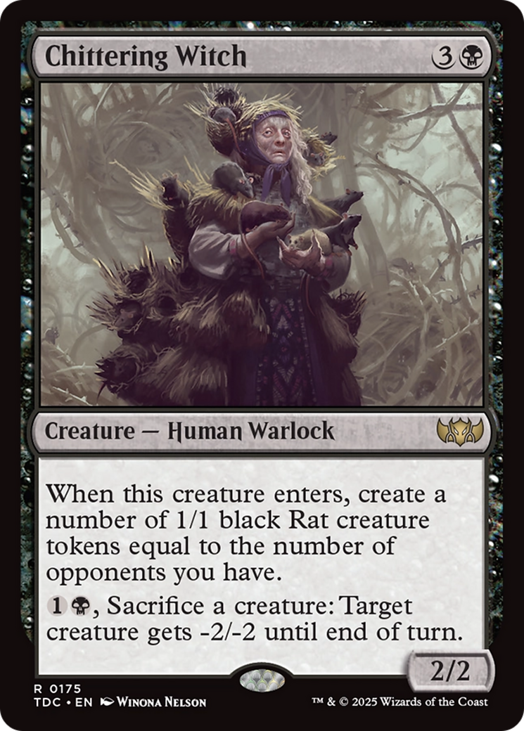 Chittering Witch [Tarkir: Dragonstorm Commander] | L.A. Mood Comics and Games