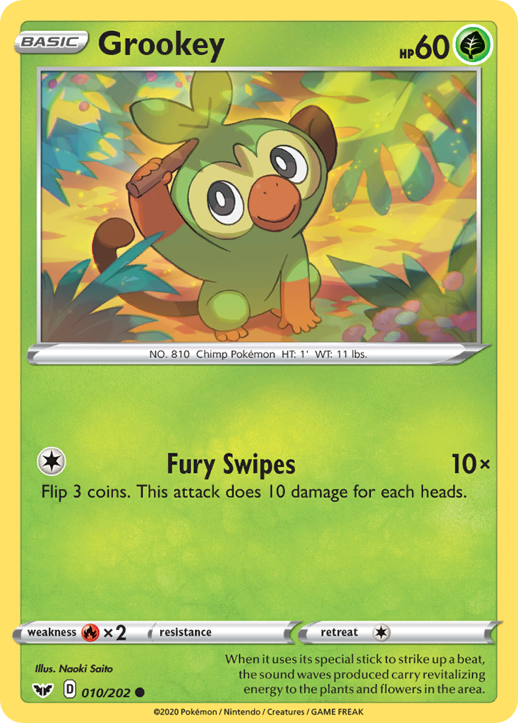 Grookey (010/202) [Sword & Shield: Base Set] | L.A. Mood Comics and Games