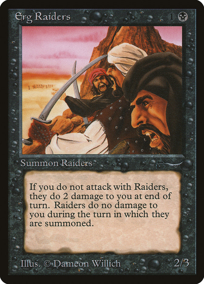 Erg Raiders (Dark Mana Cost) [Arabian Nights] | L.A. Mood Comics and Games