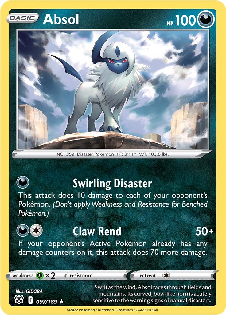 Absol (097/189) [Sword & Shield: Astral Radiance] | L.A. Mood Comics and Games