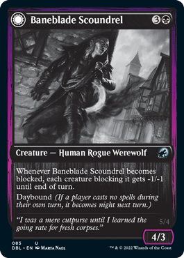 Baneblade Scoundrel // Baneclaw Marauder [Innistrad: Double Feature] | L.A. Mood Comics and Games