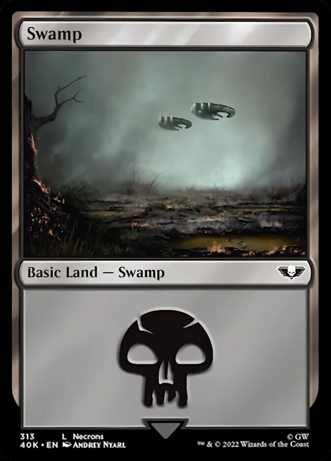 Swamp (313) (Surge Foil) [Warhammer 40,000] | L.A. Mood Comics and Games