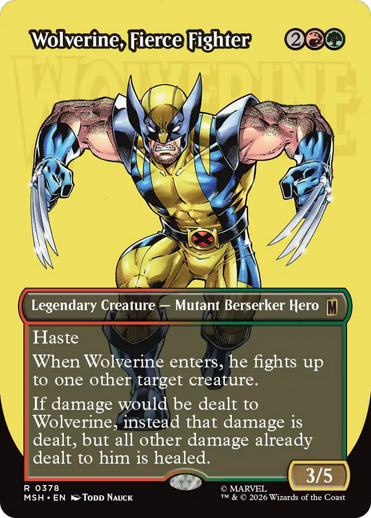 Wolverine, Fierce Fighter (Borderless) [Marvel Super Heroes] | L.A. Mood Comics and Games