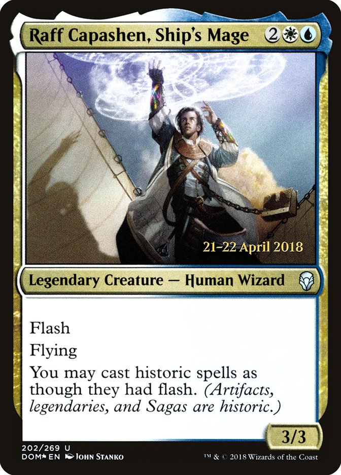 Raff Capashen, Ship's Mage [Dominaria Prerelease Promos] | L.A. Mood Comics and Games