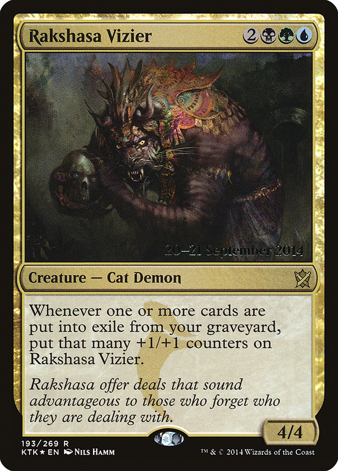 Rakshasa Vizier [Khans of Tarkir Prerelease Promos] | L.A. Mood Comics and Games