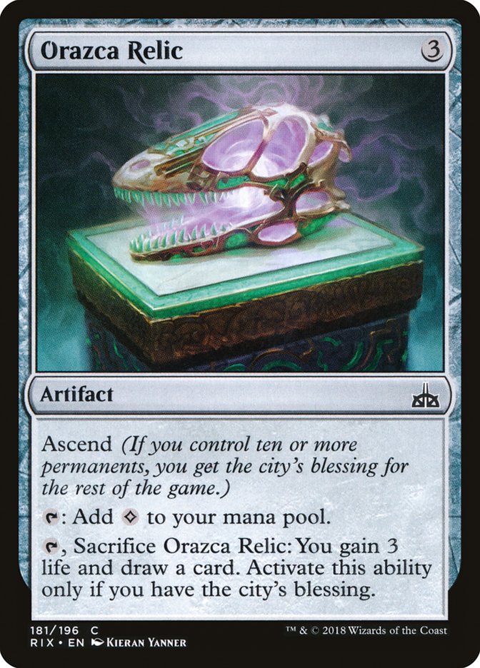 Orazca Relic [Rivals of Ixalan] | L.A. Mood Comics and Games