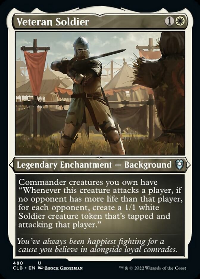 Veteran Soldier (Foil Etched) [Commander Legends: Battle for Baldur's Gate] | L.A. Mood Comics and Games