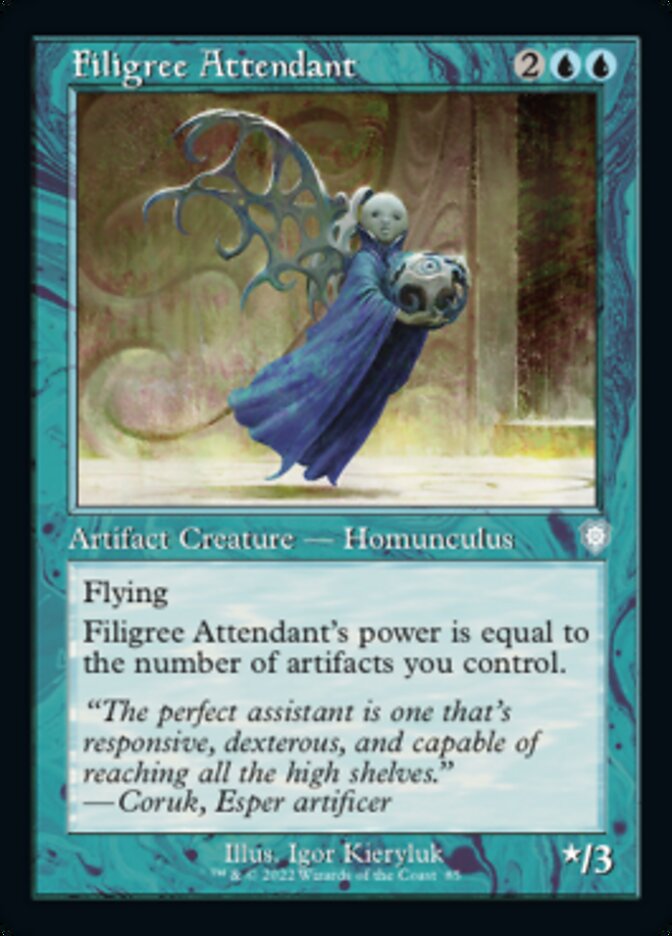 Filigree Attendant (Retro) [The Brothers' War Commander] | L.A. Mood Comics and Games