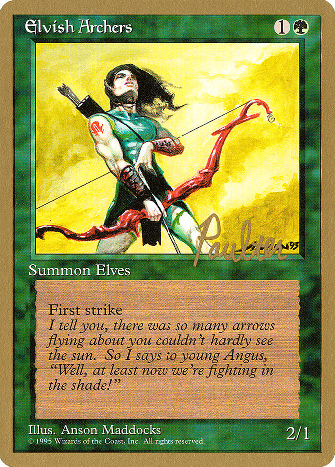Elvish Archers (Preston Poulter) [Pro Tour Collector Set] | L.A. Mood Comics and Games