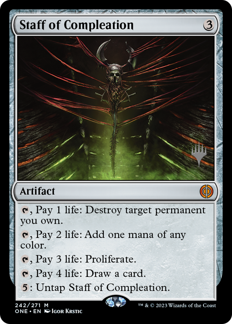 Staff of Compleation (Promo Pack) [Phyrexia: All Will Be One Promos] | L.A. Mood Comics and Games